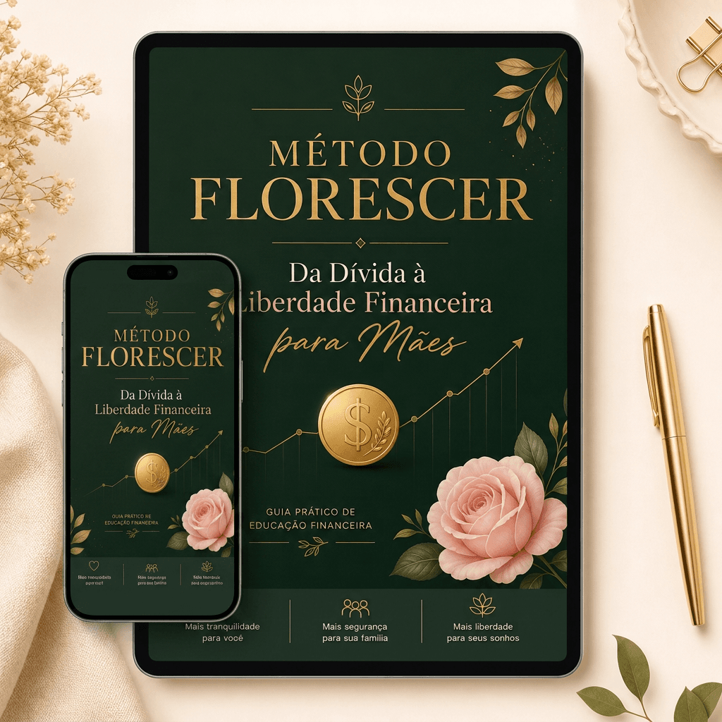 Mockup do eBook Método Florescer